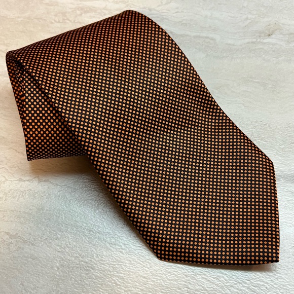 Rene Chagal Dress Tie, Classy Tiny Dots Statement - Picture 1 of 10